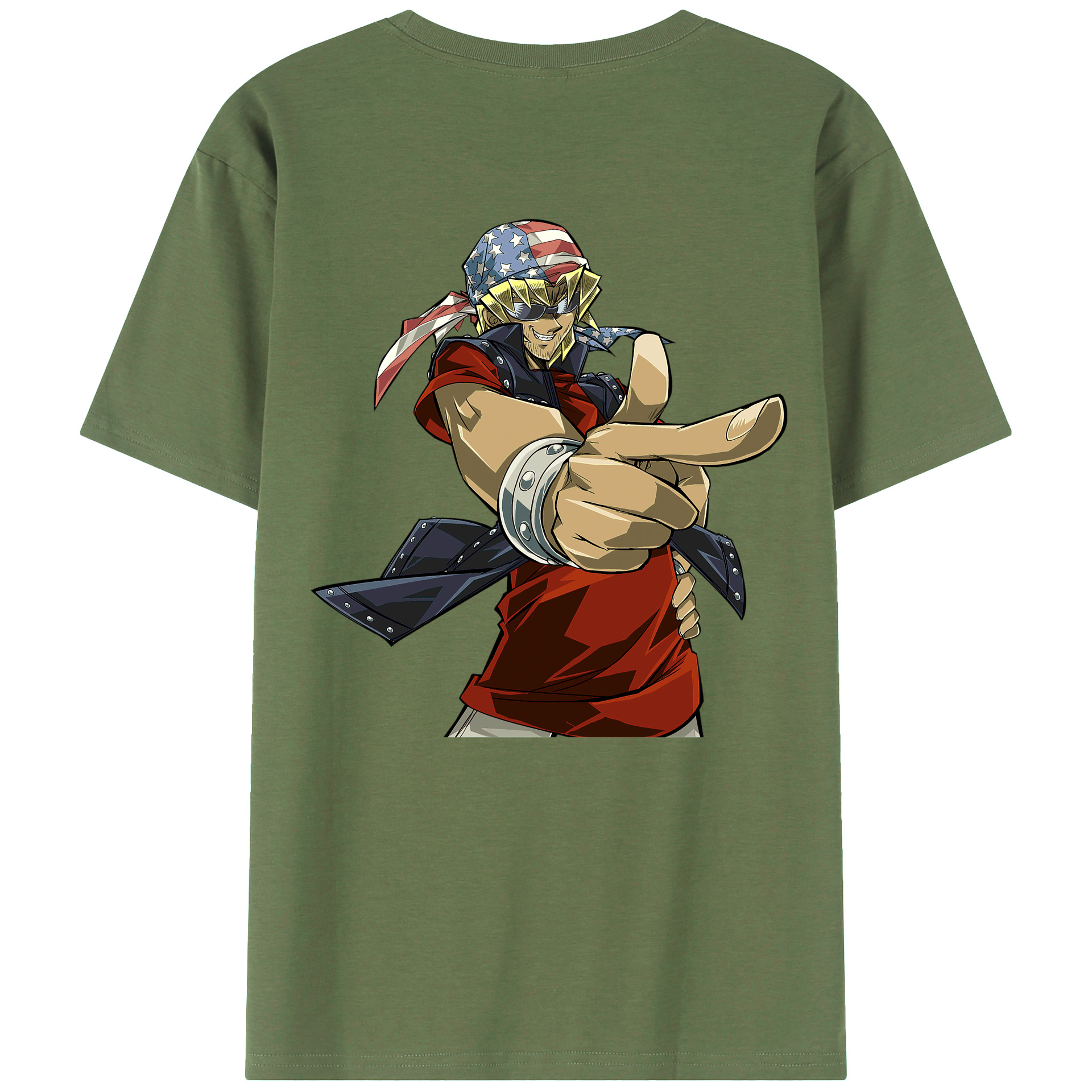 （画像用） 遊☆戯☆王 Yu-Gi-Oh! 綿100％ メンズ半袖Tシャツ（バックプリント） 通気性